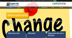 Desktop Screenshot of lapos.hu