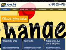 Tablet Screenshot of lapos.hu